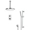 Thermostatic Ceiling Rain Shower System with Handheld, Rain Shower Head, Shower Faucet Set